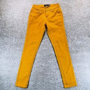 Monkey Ride Jeans Mustard Yellow Skinny Denim Pants P6001 Womens Size 1